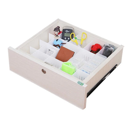 5Pcs Adjustable Drawer Divider DIY Storage Shelves Household Free Combination Partition Board Makeup Sock Underwear Organizer