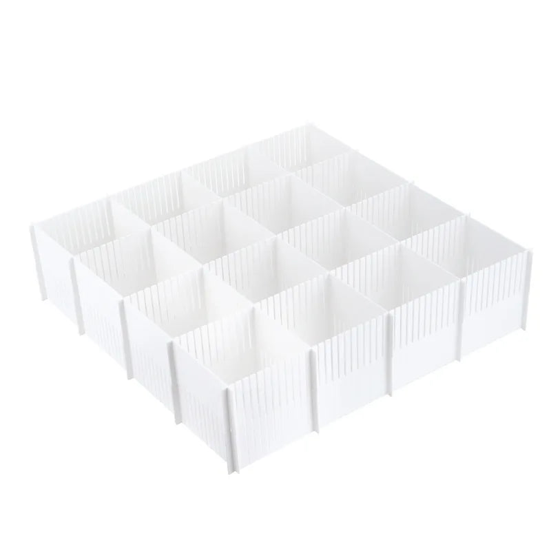 5Pcs Adjustable Drawer Divider DIY Storage Shelves Household Free Combination Partition Board Makeup Sock Underwear Organizer