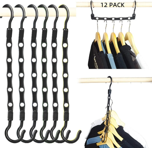 12-Pack-Closet-Organizers-And-Storage,Closet-Organizer-Hanger for Heavy Clothes,Sturdy Closet-Organization-And-Storage