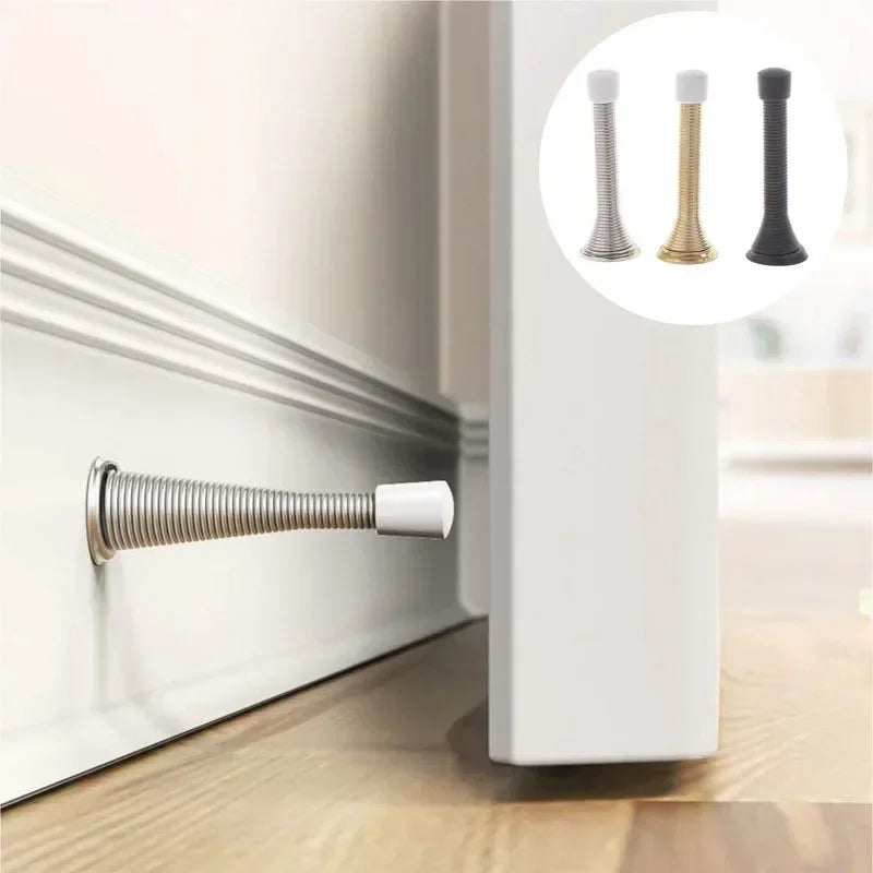 Hot Sale 1Pc Spring Door Stopper Door Stop Wall Decorative Doors Stopper Protect Doors & Wall Household