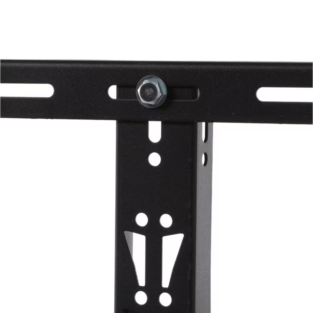 97.5 In. W X 43.75 In. H X 32 In. D Adjustable Height Metal Heavy-Duty Overhead Garage Storage Rack in Black