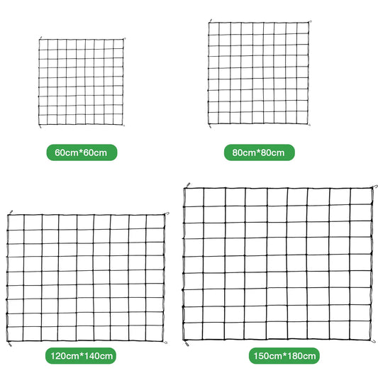 Grow Tent Trellis Net Garden Polyester Heavy-Duty Plant Square Soft Mesh Gardener Trellis for 60-180Cm Grow Tent